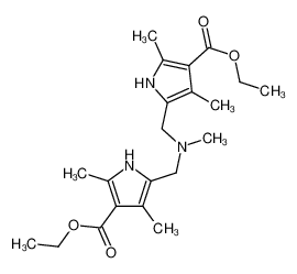 ethyl 5-[[(4-ethoxycarbonyl-3,5-dimethyl-1H-pyrrol-2-yl)methyl-methylamino]methyl]-2,4-dimethyl-1H-pyrrole-3-carboxylate 6296-80-6