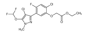 {2-氯-5-[4-氯-5-(二氟甲氧基)-1-甲基-1H-吡唑-3-基]-4-氟苯氧基}乙酸