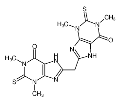 8,8'-亚甲基二[2,7-二氢-1,3-二甲基-2-硫代-1H-嘌呤-6(3H)-酮]
