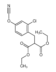 diethyl 2-[(2-chloro-4-cyanatophenyl)methyl]propanedioate 88975-87-5