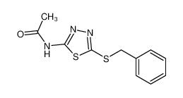 N-(5-benzylsulfanyl-1,3,4-thiadiazol-2-yl)acetamide 64387-67-3