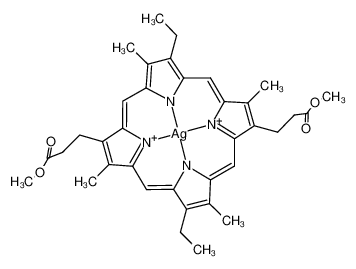 128925-39-3 structure, C36H40AgN4O4++