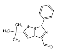 5-tert-butyl-1-phenyl-1H-7λ4-[1,2]dithiolo[5,1-e][1,2,3]thiadiazole-3-carbaldehyde