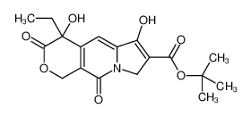 tert-butyl (4S)-4-ethyl-4,6-dihydroxy-3,10-dioxo-1,8-dihydropyrano[3,4-f]indolizine-7-carboxylate 183434-04-0