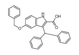 3-benzhydryl-5-phenylmethoxy-1H-indole-2-carboxylic acid 53924-12-2