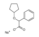 2-(Cyclopentyloxy)-2-phenylacetic acid, sodium salt 39773-76-7