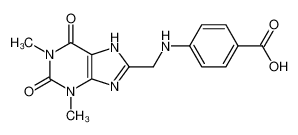 苯甲酸,4-[[(2,3,6,9-四氢-1,3-二甲基-2,6-二氧代-1H-嘌呤-8-基)甲基]氨基]-