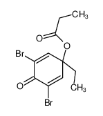 (3,5-dibromo-1-ethyl-4-oxocyclohexa-2,5-dien-1-yl) propanoate 61306-02-3