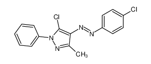 (5-chloro-3-methyl-1-phenylpyrazol-4-yl)-(4-chlorophenyl)diazene 116227-75-9