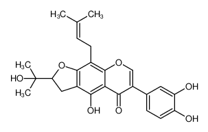 Furowanin A; 6-(3,4-二羟基苯基)-2,3-二氢-4-羟基-2-(1-羟基-1-甲基乙基)-9-(3-甲基-2-丁烯-1-基)-5H-呋喃并[3,2-g][1]苯并吡喃-5-酮