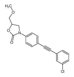 3-[4-[2-(3-chlorophenyl)ethynyl]phenyl]-5-(methoxymethyl)-1,3-oxazolidin-2-one 79038-53-2