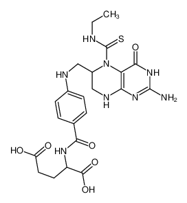 2-[[4-[[2-amino-5-(ethylcarbamothioyl)-4-oxo-1,6,7,8-tetrahydropteridin-6-yl]methylamino]benzoyl]amino]pentanedioic acid 72973-88-7