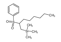 2-(phenylsulfonyl)-1-(trimethylsilyl)octane 84363-56-4