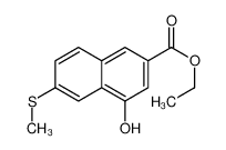 Ethyl 4-hydroxy-6-(methylsulfanyl)-2-naphthoate 218961-13-8