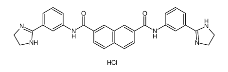 2-N,7-N-bis[3-(4,5-dihydro-1H-imidazol-2-yl)phenyl]naphthalene-2,7-dicarboxamide,hydrochloride 7194-50-5