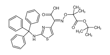 (Z)-2-(2-三苯甲基氨基噻唑-4-基)-2-(2-叔丁氧羰基丙-2-氧亚氨)乙酸