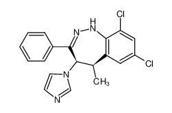 109663-42-5 7,9-dichloro-4,5-dihydro-4R-(1H-imidazol-1-yl)-5R-methyl-3-phenyl-1H-1,2-benzodiazepine