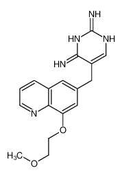 5-[[8-(2-methoxyethoxy)quinolin-6-yl]methyl]pyrimidine-2,4-diamine 89445-85-2