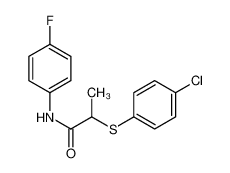 6402-60-4 structure, C15H13ClFNOS