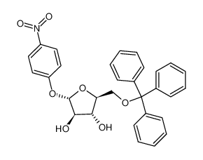p-Nitrophenyl-5-O-trityl-α-L-arabinofuranosid