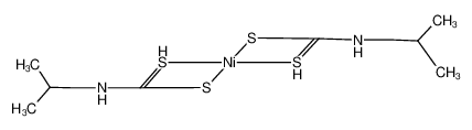 121827-00-7 bis(N-iBu-dithiocarbamato)nickel(II)
