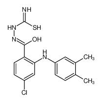 [[4-氯-2-[(3,4-二甲基苯基)氨基]苯甲酰基]氨基]硫脲