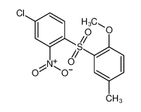 2-(4-chloro-2-nitrophenyl)sulfonyl-1-methoxy-4-methylbenzene 5465-73-6