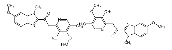 5-甲氧基-2-[[(4-甲氧基-3,5-二甲基-2-吡啶基)甲基]亚磺酰基]-1-甲基-1H-苯并咪唑
