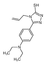 4-烯丙基-5-[4-(二乙基氨基)苯基]-4H-1,2,4-噻唑-3-硫醇
