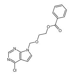 7-(benzoyloxyethoxymethyl)-4-chloropyrrolo(2,3-d)pyrimidine 86625-98-1