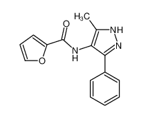 N-(5-methyl-3-phenyl-1H-pyrazol-4-yl)furan-2-carboxamide 824968-91-4
