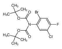 N,N-di-tert-butyloxycarbonyl-2-bromo-5-chloro-4-fluoro-aniline 916799-45-6