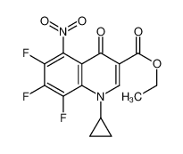 ethyl 1-cyclopropyl-6,7,8-trifluoro-5-nitro-4-oxoquinoline-3-carboxylate 103772-12-9