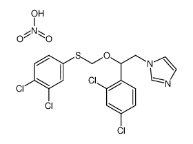 1-[2-(2,4-dichlorophenyl)-2-[(3,4-dichlorophenyl)sulfanylmethoxy]ethyl]imidazole,nitric acid 71821-19-7