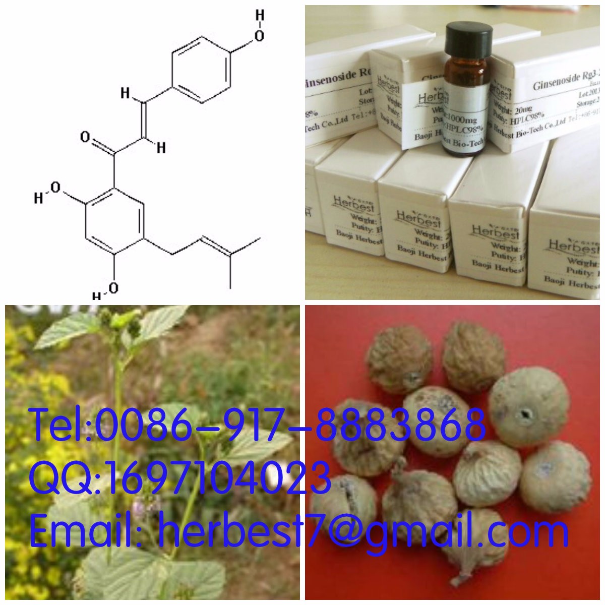 (E)-1-[2,4-dihydroxy-5-(3-methylbut-2-enyl)phenyl]-3-(4-hydroxyphenyl)prop-2-en-1-one 98%