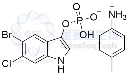 5-Bromo-6-chloro-3-indolyl phosphate p-toluidine salt 98%