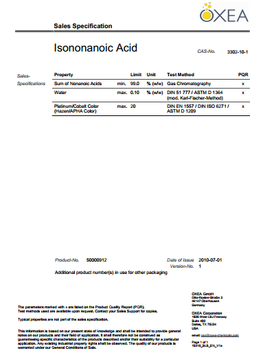 3,5,5-Trimethylhexanoic acid 99%