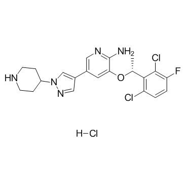 3-[(1R)-1-(2,6-二氯-3-氟苯基)乙氧基]-5-[1-(4-哌啶基)-1H-吡唑-4-基]-2-吡啶胺盐酸盐