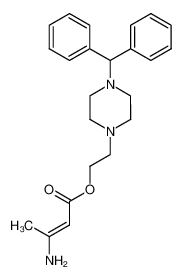 2-(4-二苯甲基-1-哌嗪基)乙基-3-氨基丁烯酸酯