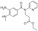ethyl 3-[[3-amino-4-(methylamino)benzoyl]-pyridin-2-ylamino]propanoate 96%