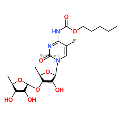 3′-O-(5′-Deoxy-α-D-ribofuranosyl) Capecitabine; 1-[5′-Deoxy-3-O-(5′-deoxy-α-D-ribofuranosyl)-β-D-ribofuranosyl]-5-fluoro-2-oxo-1,2-dihydropyrimidin-4-yl]carbamic acid pentyl ester 95%