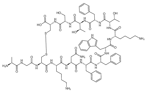 8-D-色氨酸-14-D-半胱氨酸-生长抑素(羊)
