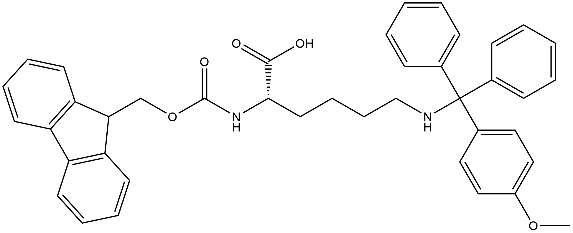 (S)-2-((((9h-芴-9-基)甲氧基)羰基)氨基)-6-(((4-甲氧基苯基)二苯基甲基)氨基)己酸