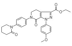 ethyl 1-(4-methoxyphenyl)-7-oxo-6-[4-(2-oxopiperidin-1-yl)phenyl]-4,5-dihydropyrazolo[3,4-c]pyridine-3-carboxylate 99%