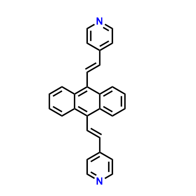 9,10-di-<β-(4-pyridyl)vinyl>anthracene