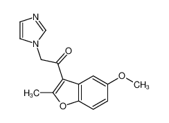 2-imidazol-1-yl-1-(5-methoxy-2-methyl-1-benzofuran-3-yl)ethanone 132993-96-5