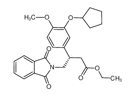 959799-63-4 ethyl (S)-3-[3-(cyclopentyloxy)-4-methoxyphenyl]-4-phthalimidobutanoate