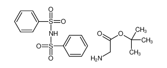 N-(benzenesulfonyl)benzenesulfonamide,tert-butyl 2-aminoacetate 77284-30-1