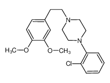1-(2-chlorophenyl)-4-[2-(3,4-dimethoxyphenyl)ethyl]piperazine 1243-33-0