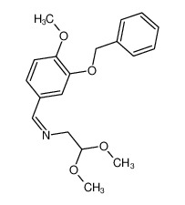 N-(2,2-dimethoxyethyl)-1-(4-methoxy-3-phenylmethoxyphenyl)methanimine 41462-21-9